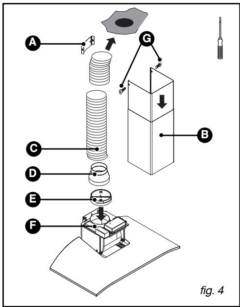 DE DIETRICH DHD556ZE1 - - MONTAJE DE LA CHIMENEA - 3