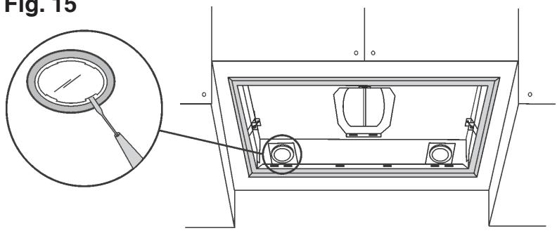 DE DIETRICH DHG560XP1 - - Substituição das lâmpadas alógenas: - 1