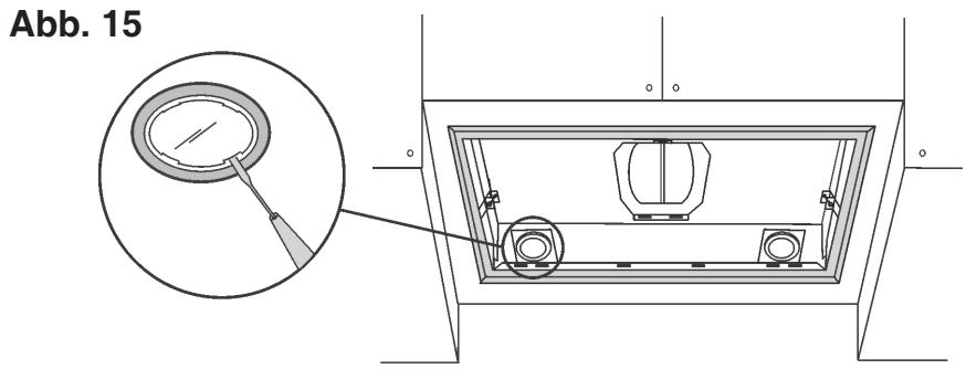 DE DIETRICH DHG560XP1 - - Auswechselung der Halogenlampen: - 1