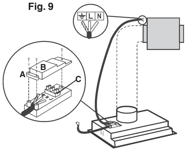DE DIETRICH DHG560XP1 - INSTALLATION OF THE DUCTING AND EXTERNAL MOTOR VERSIONS - 1