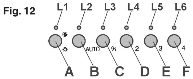 DE DIETRICH DHG560XP1 - CONTROLS - Fig. 12: - 1