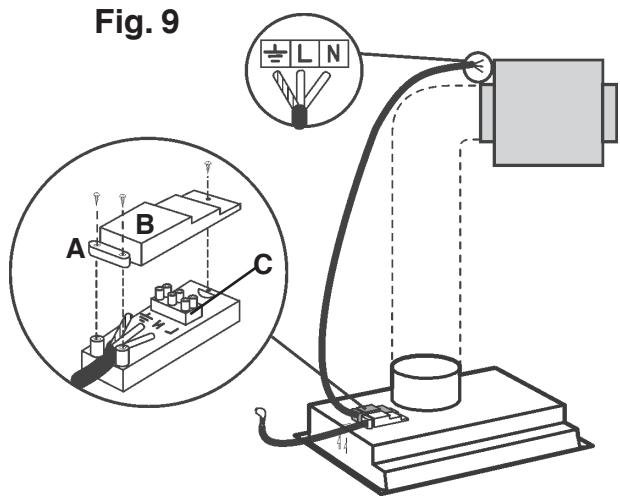 DE DIETRICH DHG576XP1 - INSTALLATION OF THE DUCTING AND EXTERNAL MOTOR VERSIONS - 1