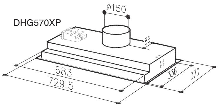 DE DIETRICH DHG576XP1 - Dados Técnicos - DHG570XP: - 4