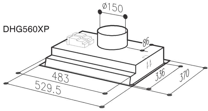 DE DIETRICH DHG576XP1 - Datas tecnicos - DHG570XP: - 3