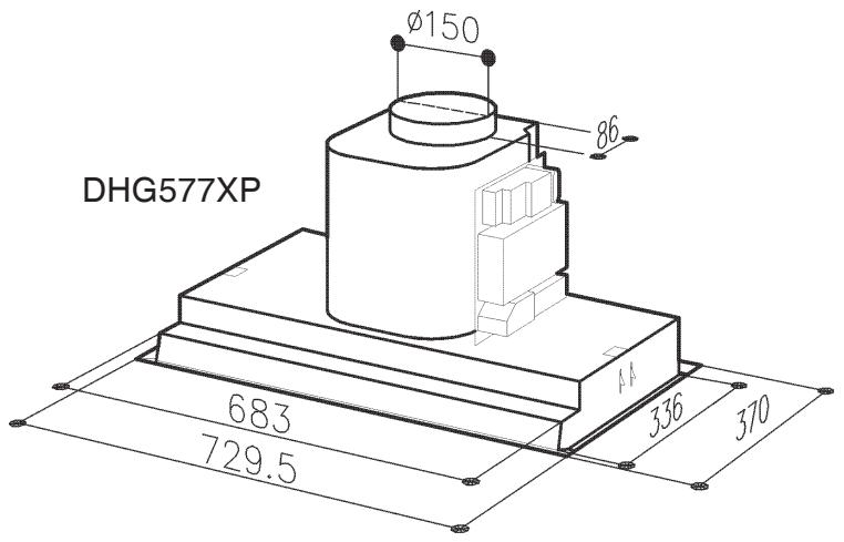 DE DIETRICH DHG576XP1 - Dados Técnicos - DHG570XP: - 2