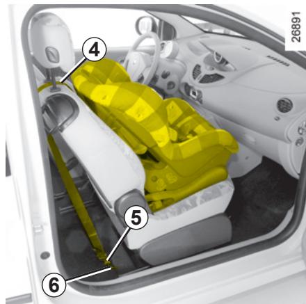 RENAULT NOUVELLE TWINGO GT TCE - Fixation de la base du siège infant - 2