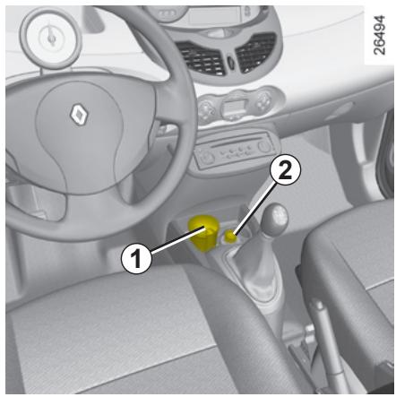 RENAULT NOUVELLE TWINGO INITIALE - CENDRIER - ALLUME-CIGARES - PRISES ACCESSOIRES - 1