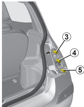 RENAULT TWINGO II - FEUX ARRÈRE : remplacement des lampes - 3