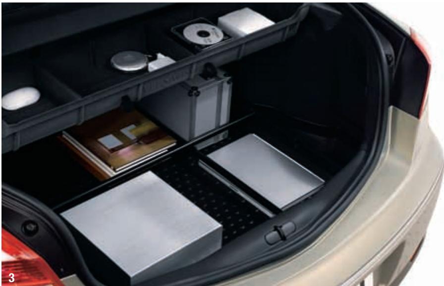 RENAULT VEL SATIS - COMPARTIMENTÉ ET BAC DE RANGEMENT SOUS TABLETTE - 1