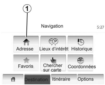 RENAULT MEDIA-NAV - Saisir une adresse - 1