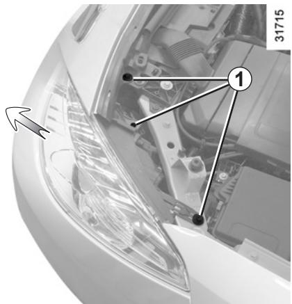 RENAULT FLUENCE ZE 2012 - Projecteurs avant : remplacement des lampes (1/2) - 1