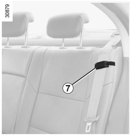 RENAULT FLUENCE ZE 2012 - Réglage en hauteur de la ceinture de sécurité avant - 1