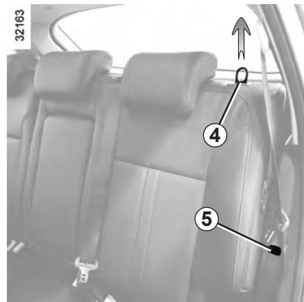 RENAULT KOLEOS 2012 - Pour rabattre les sièges arrière depuis l'habitacle - 2