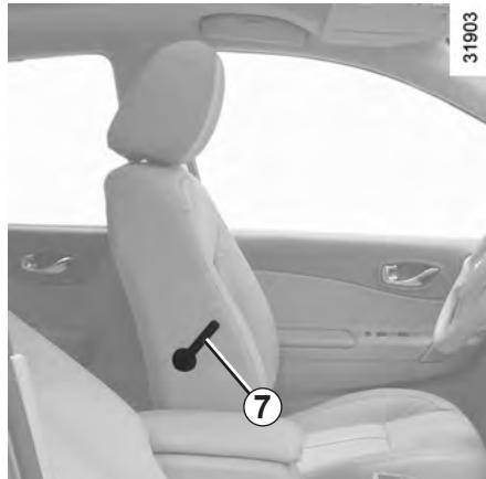 RENAULT KOLEOS 2012 - Pour rabattre le siège passager - 1