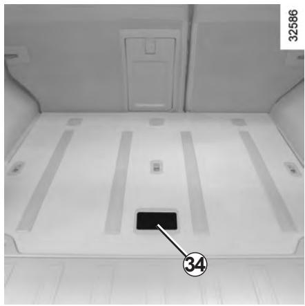 RENAULT KOLEOS 2012 - Rangements plancher du coffre 32 - 1