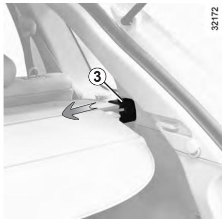 RENAULT KOLEOS 2012 - Pour enrouler la partie coule du cache-bagages - 1