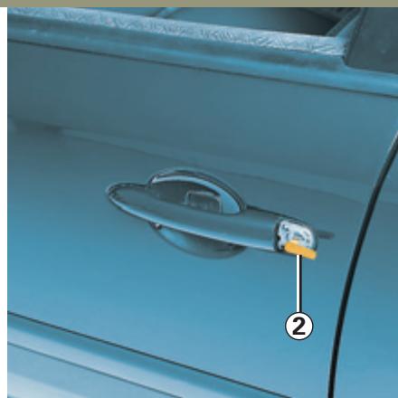 RENAULT LAGUNA 2 - Verrouillage/déverrouillage de l'extérieur - 1