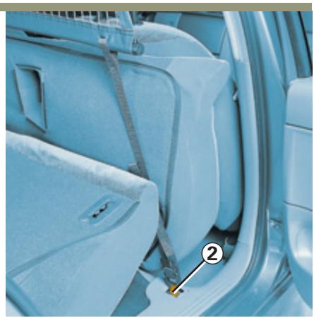 RENAULT LAGUNA 2 - Pose du filet de séparation derrière les sièges avant - 1
