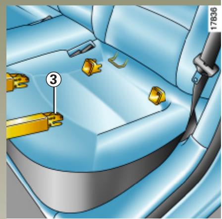 RENAULT LAGUNA 2 - Montage du siège infant - 1