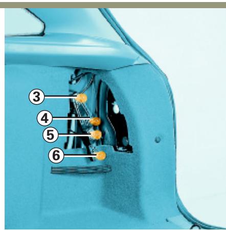 RENAULT LAGUNA 2 - FEUX arrière : remplacement des lampes - 3