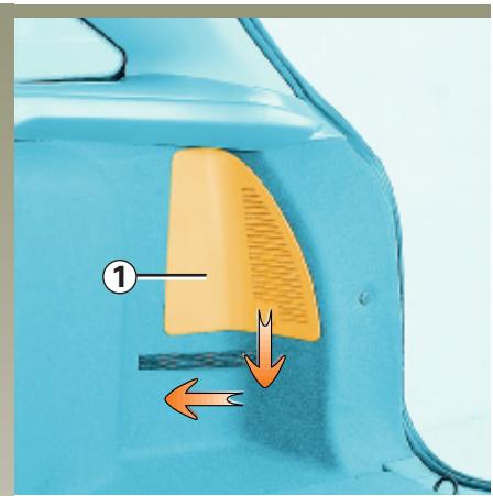 RENAULT LAGUNA 2 - FEUX arrière : remplacement des lampes - 1