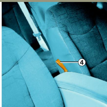 RENAULT LAGUNA 2 - Pour régler la hauteur de l'assise du siège conducteur : - 2