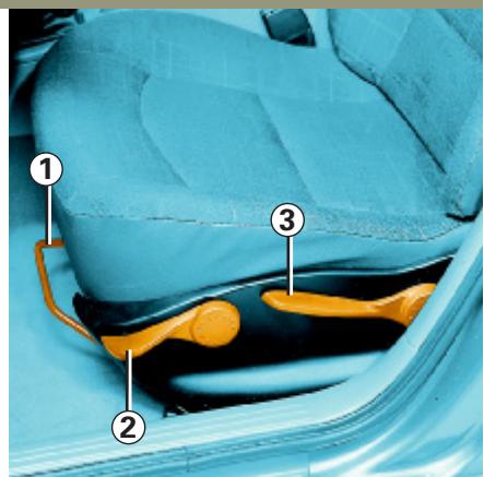 RENAULT LAGUNA 2 - Pour incliner le dossier - 1