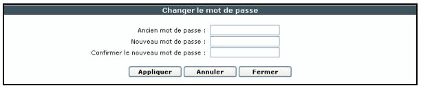SAGEM LIVEBOX FAST 3202 - Bouton "Changer le Mot de Passe" (de votre Passerelle Résidentière) - 1