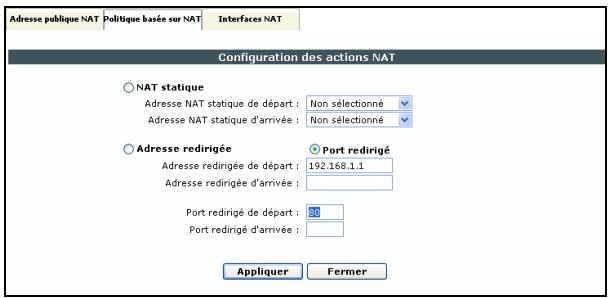 SAGEM LIVEBOX FAST 3202 - 1) Configuration d'une action NAT - 2