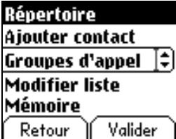 SAGEM MYX-2 - Groupes d'appel - 1