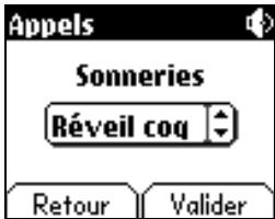 SAGEM MYX-2 - Premier réglage : Sonnerie - 2