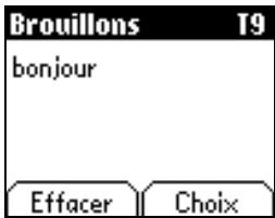 SAGEM MYX-2 - Utilisation du mode T9 - 2