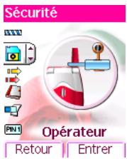 SÉCURITÉ OPÉRATEUR Retour | Entrer