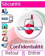 Sécurité Confidentialité Retour Entrer