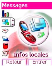 Messages Infos locales Retour Entrer