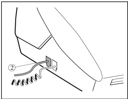 SAGEM PHONEFAX 2410 - RACCORDEMENT DE LA LIGNE TELLEPHONIQUE Pour les modèles avec combiné - 1