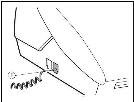 SAGEM PHONEFAX 2410 - RACCORDEMENT DU COMBINÉ (MODELES AVEC COMBINÉ) - 1