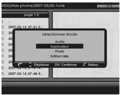SAGEM DVR 64250 SL-T - 11-2 NAVIGATION DANS LE GESTIONNAIRE DE LISTES MULTIMÉDIAS - 3