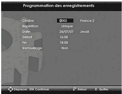 SAGEM DVR 84250B-T HD - 11-2-2 Recherche des programmes à enregistrer - 1