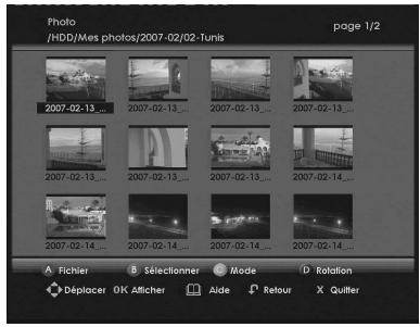 SAGEM DVR 84250B-T HD - 12-4-1 Visualiser des fichiers photo - 1