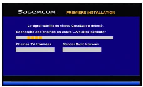 SAGEM DS77 - Installation des chaînes du service TNTSAT - 1