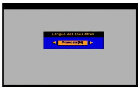 SAGEM DS77 - Sélectionner des sous-titres - 1