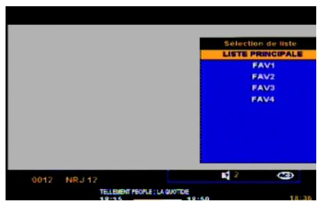SAGEM DS77 - Changer de liste favorites - 1