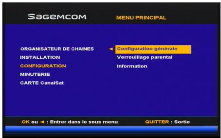 SAGEM DS77 - Configuration - 1