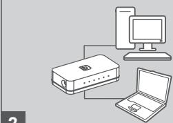 D-LINK GO-SW-8G - Voyant d'alimentation - 2