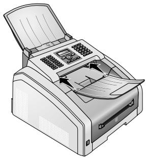 SAGEM FAX 4575 - MONTER le plateau des sorties des documents - 1