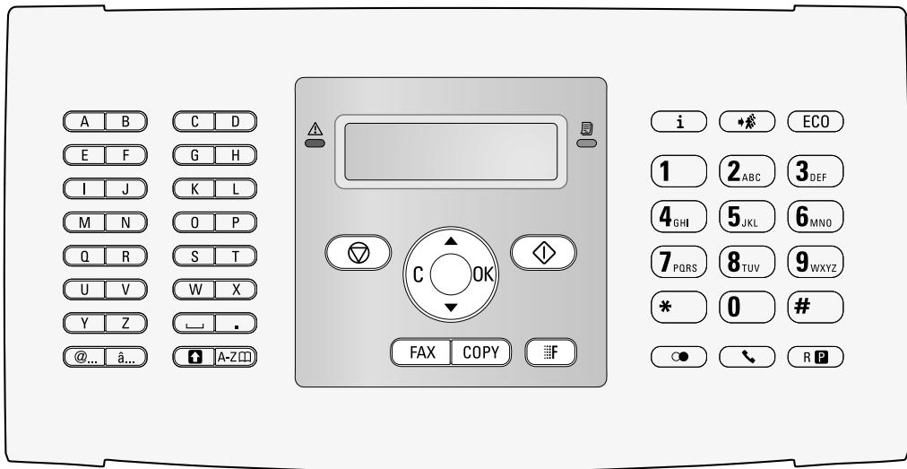 SAGEM FAX 4575 - Panneau avec écran - 1