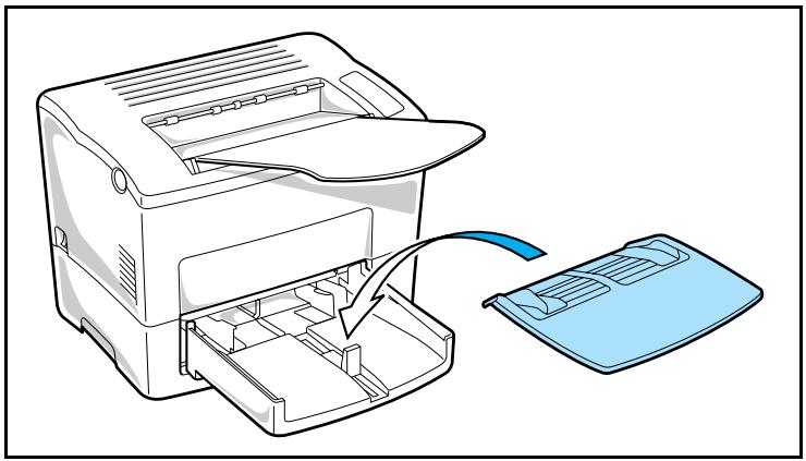 SAGEM MF 3795 SMS - Mise en place du réceptacle et du bac - 4