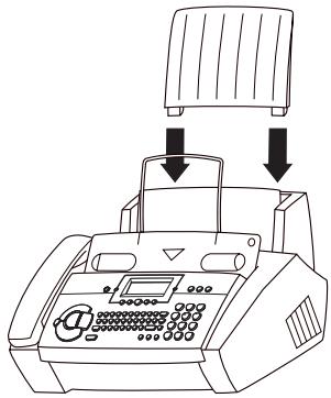 SAGEM PHILIPS FAXJET 375 - Mise en place du papier - 1