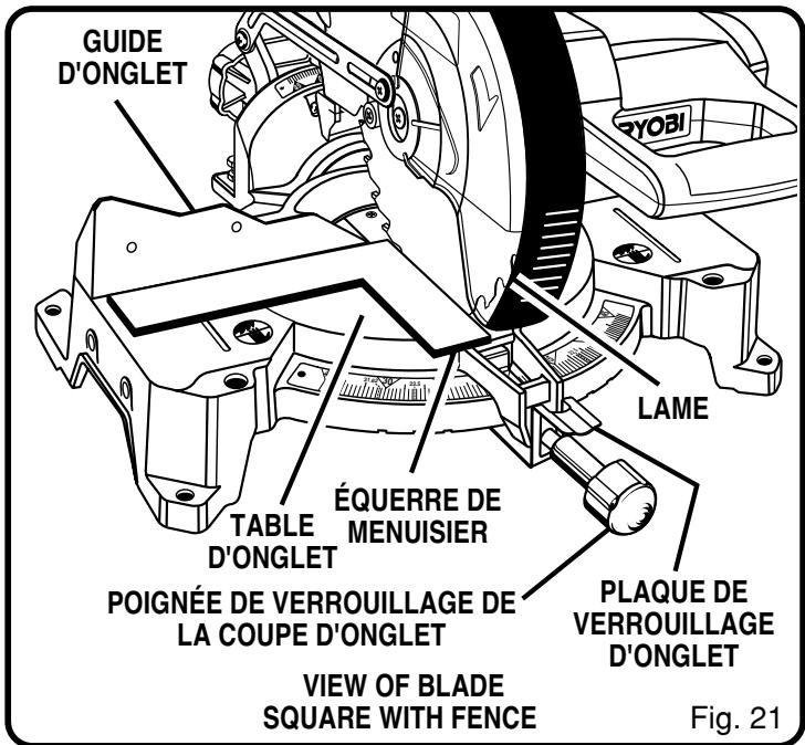 RYOBI TS1352 - RÉGLAGES - 1
